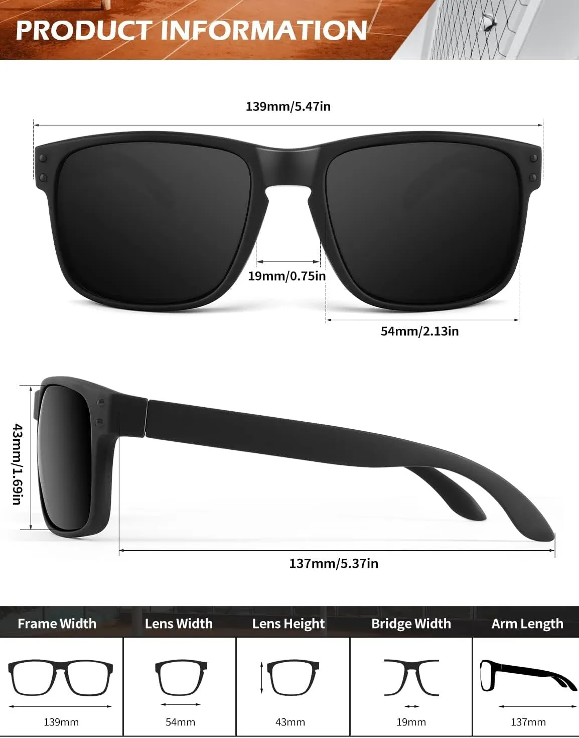 KALIYADI Polarized Sunglasses for Men and Women Vintage Style Sun Glasses for Fishing Running Driving with UV Protection