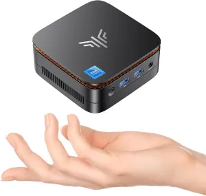 KAMRUI Essenx E1 Mini PC,W-11 Pro 12th N97 Mini Computer(Beat N150,up to 3.6GHz),Mini Desktop Computers 16GB RAM 512GB SSD,Desktop PC Support 4K HDMI DP,Mini PC with Dual WiFi,Business Home Office