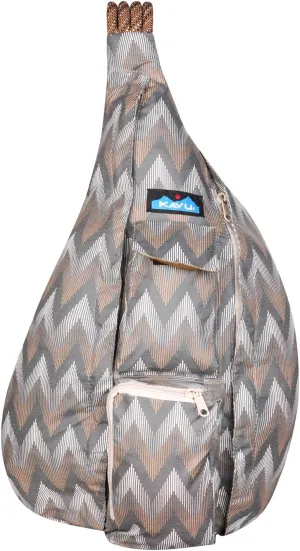 KAVU Original Rope Sack Sling Crossbody Backpack - Chevron Peak