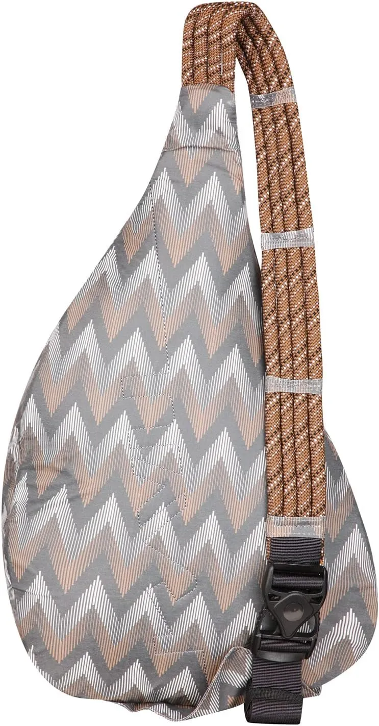 KAVU Original Rope Sack Sling Crossbody Backpack - Chevron Peak