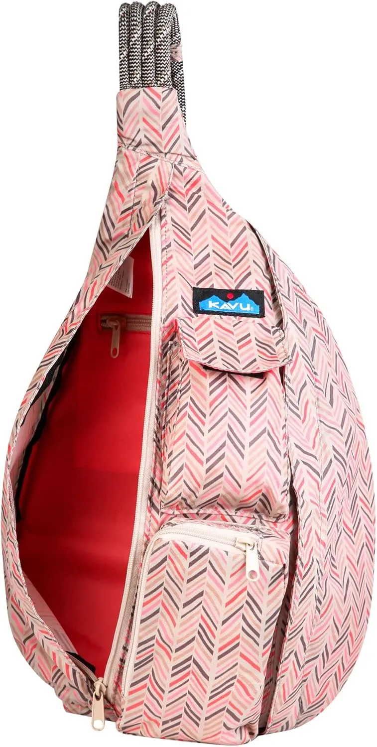 KAVU Rope Sack Sling Crossbody Backpack-Dainty Dash
