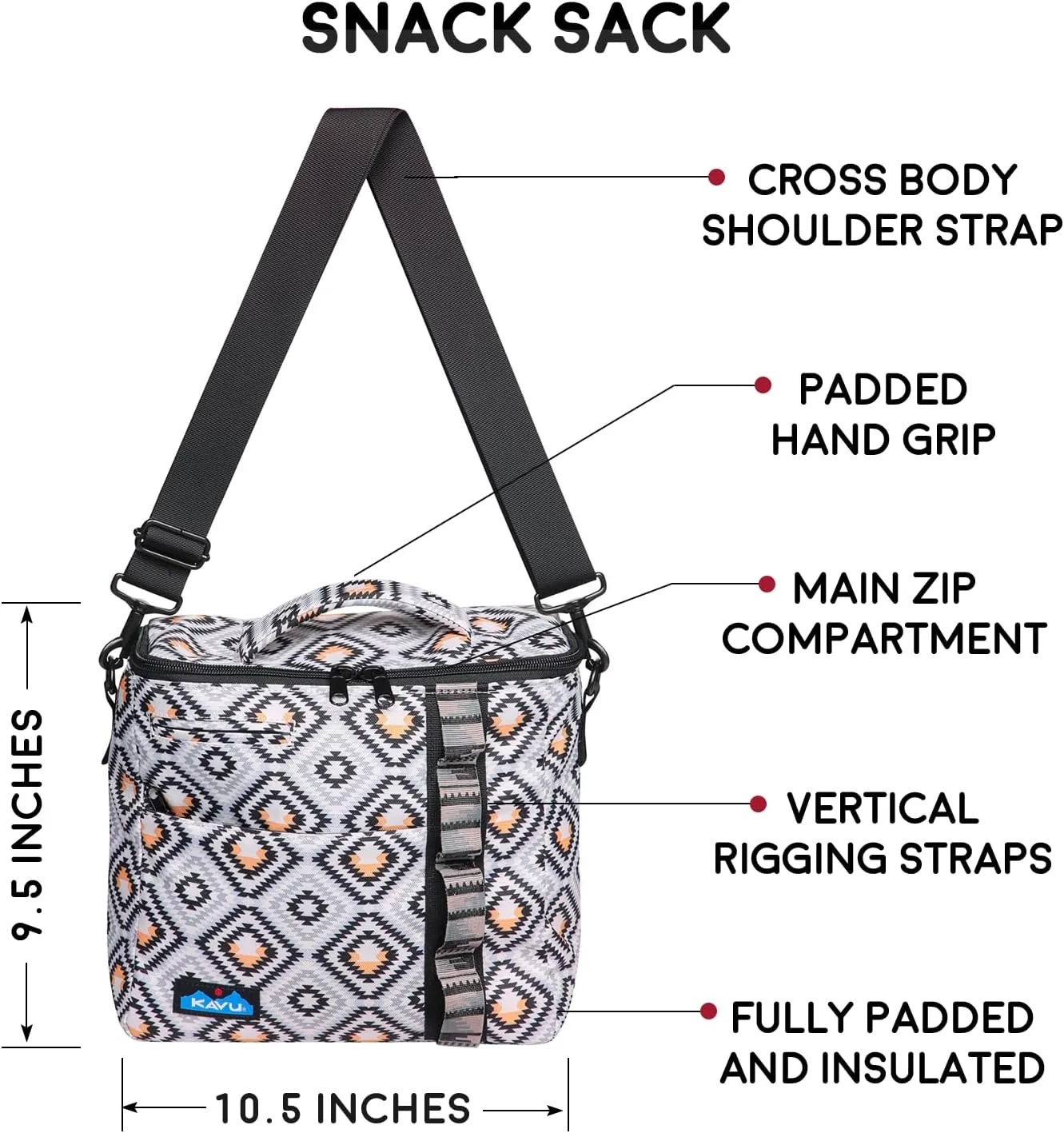KAVU Snack Sack Crossbody Cooler Bag