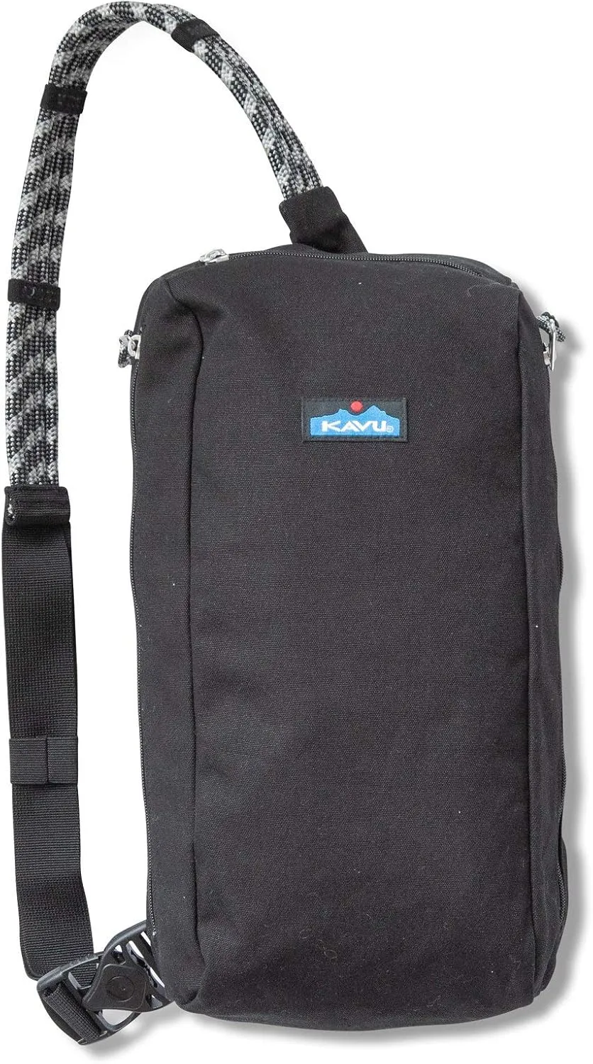 KAVU Switch Slinger Rope Pack Crossbody Rucksack - Black