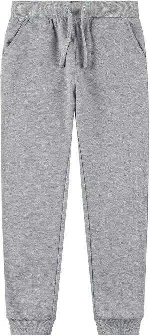 Kid Nation Kids Unisex Soft Brushed Fleece Casual Pull On Jogger Sweatpants with Pockets for Boys or Girls