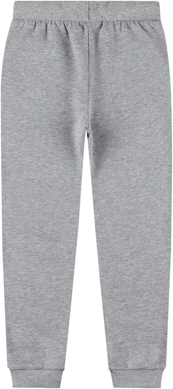 Kid Nation Kids Unisex Soft Brushed Fleece Casual Pull On Jogger Sweatpants with Pockets for Boys or Girls