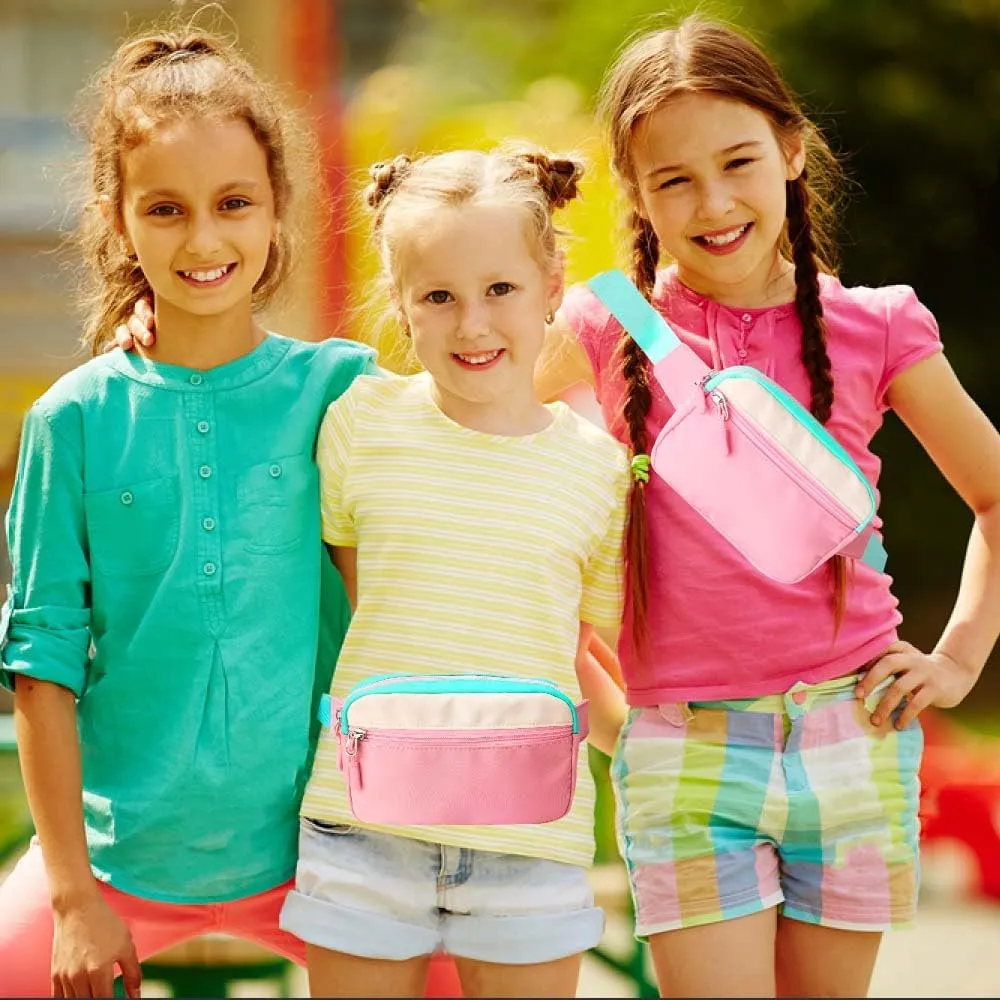 Kids Fanny Pack for Girls - Belt Bag for Girls Gifts Crossbody Bag Waist Bag Purse for Girls with Adjustable Waistband Smallest Waist Gets 27-28 inches