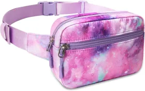 Kids Fanny Pack for Girls Teens - Girls Belt Bag Cute Crossbody Waist Bag Fanny Pack Ages 6-8 8-12 10th Birthday Gifts for Teenager Girls with Adjustable Waistband Smallest Waist Gets 27-28 inches
