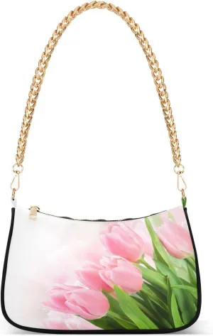 Kigai Women's Handbag Tulip Shoulder Bag Tote Bag Chain Bag and Purse