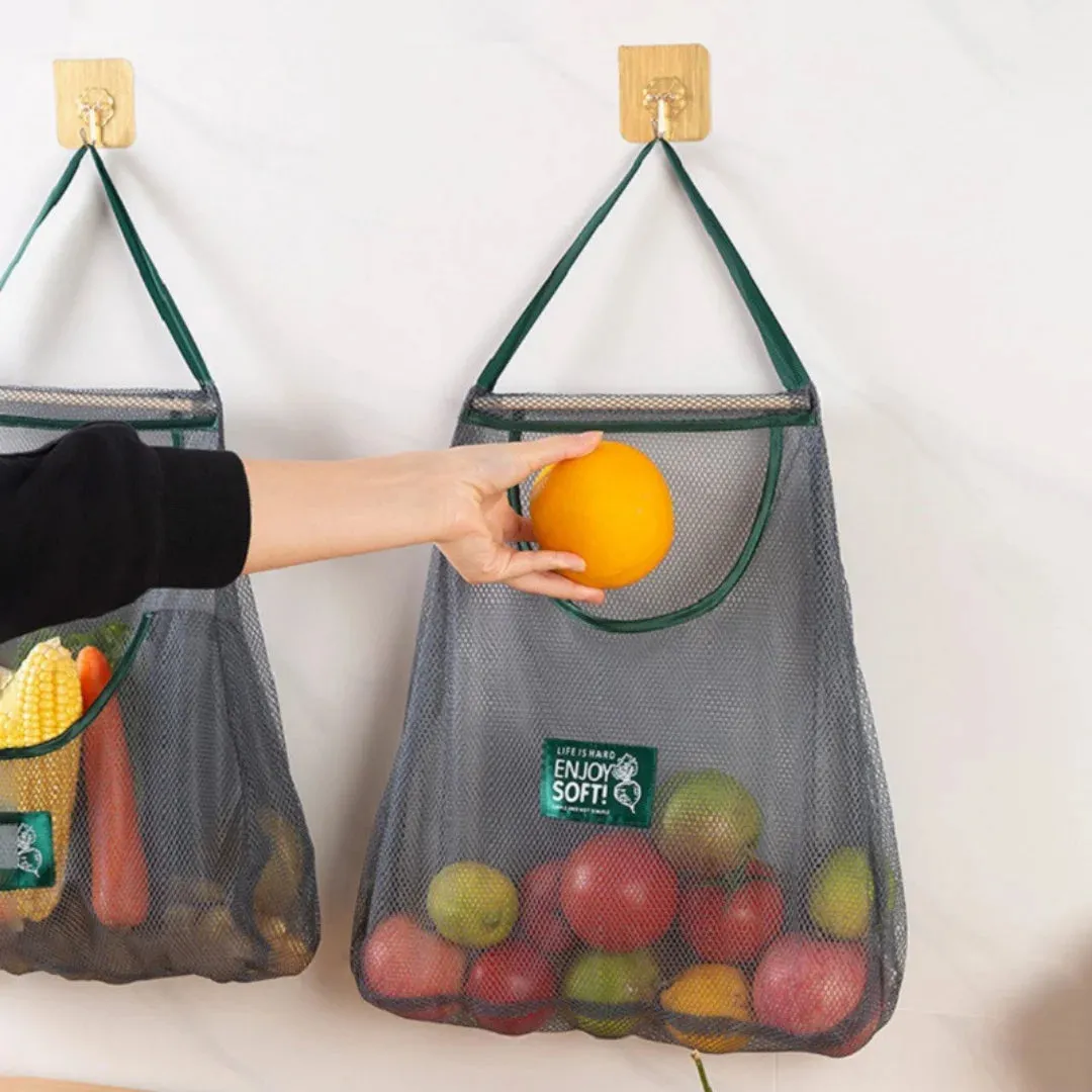 Kitchen's Multi-Layer Hanging Mesh Bags