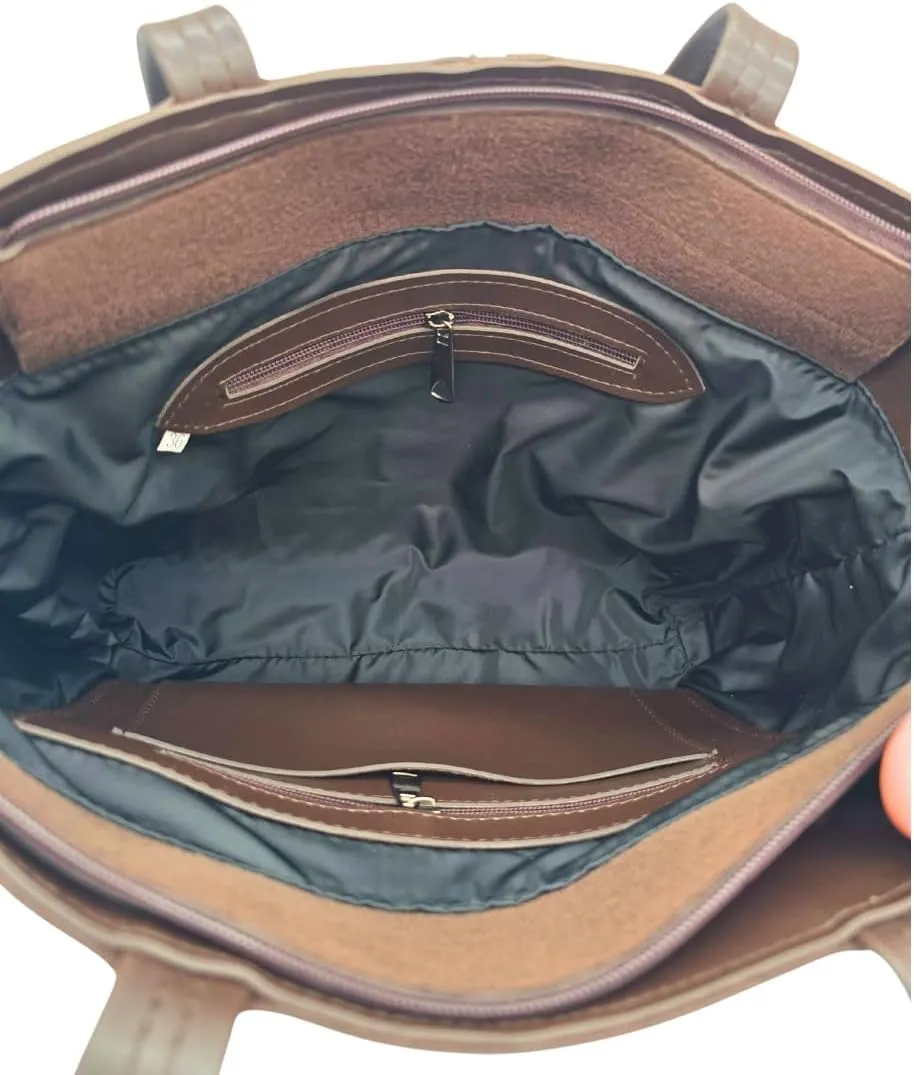 KONDRA Shoulder Bag Women's Large Vegan Leather: Spacious, Organized Design - Elegant Tote, Shoulder Purse, Crossbody