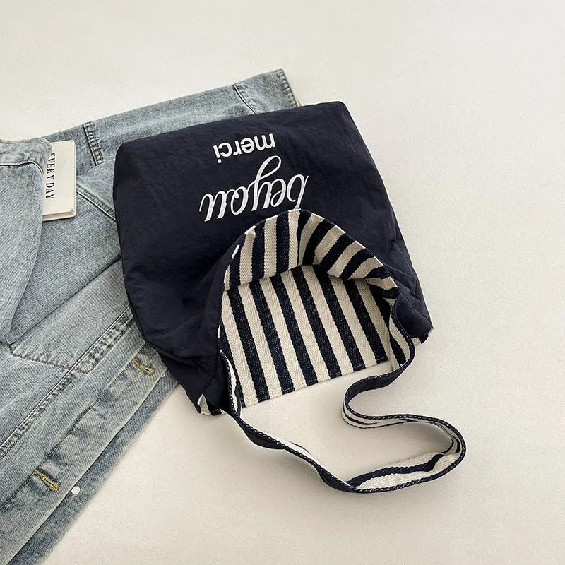 Korean Style Artistic Design Double-sided Summer Shoulder Bags