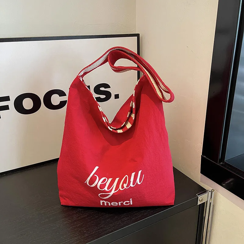 Korean Style Artistic Design Double-sided Summer Shoulder Bags