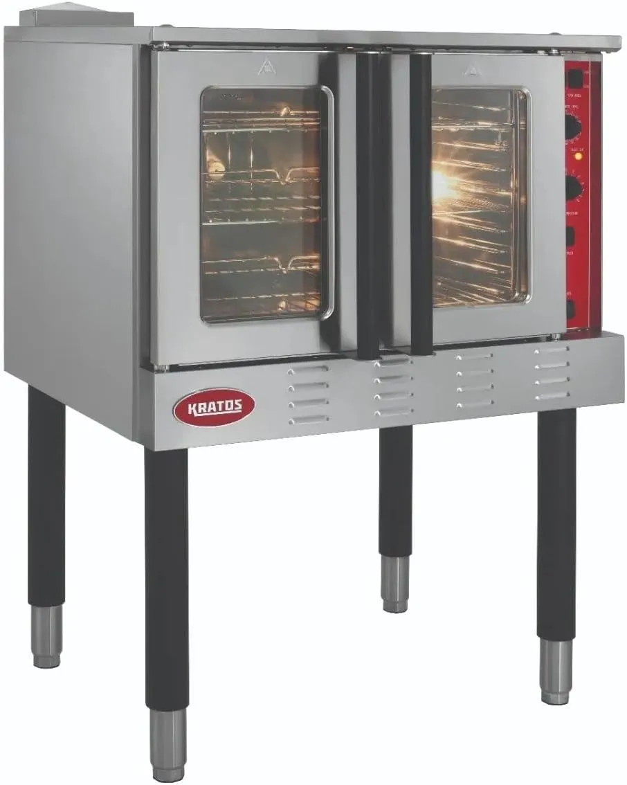 Kratos Commercial Electric Convection Oven, Full Size Free Standing Convection Oven for Restaurants, 1 Phase, 240V (29Y-057)