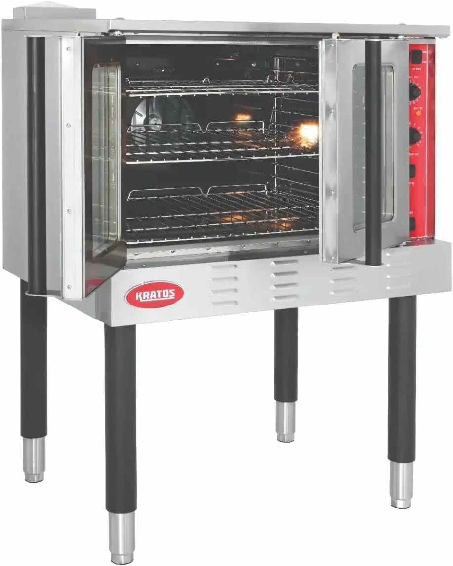Kratos Commercial Electric Convection Oven, Full Size Free Standing Convection Oven for Restaurants, 1 Phase, 240V (29Y-057)