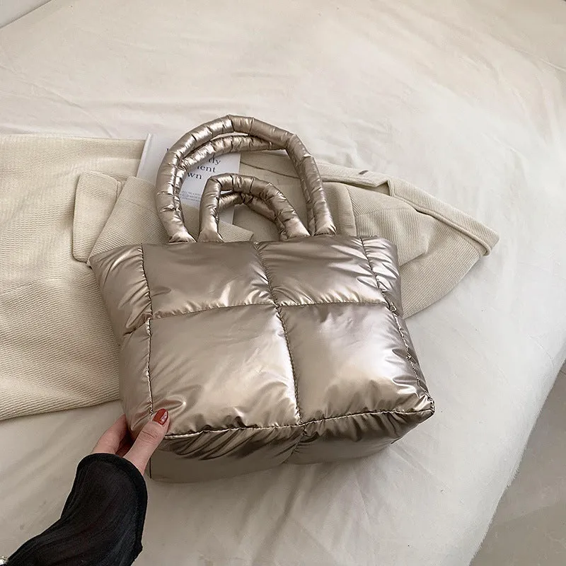 Large Capacity Female Summer Simple Texture Shoulder Bags