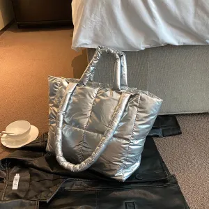 Large Capacity Female Summer Simple Texture Shoulder Bags