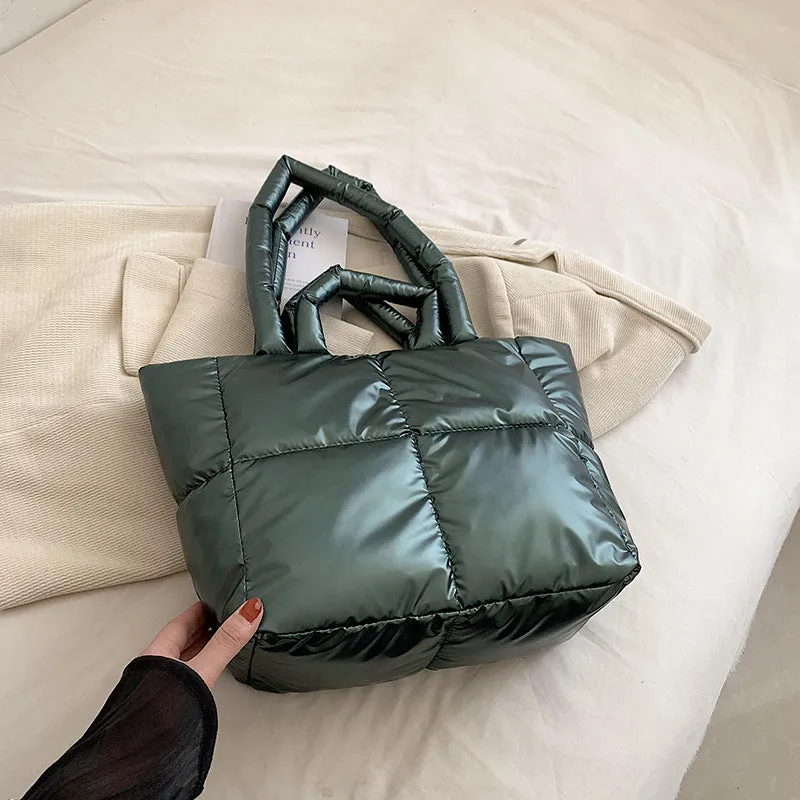 Large Capacity Female Summer Simple Texture Shoulder Bags