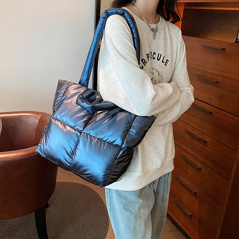 Large Capacity Female Summer Simple Texture Shoulder Bags