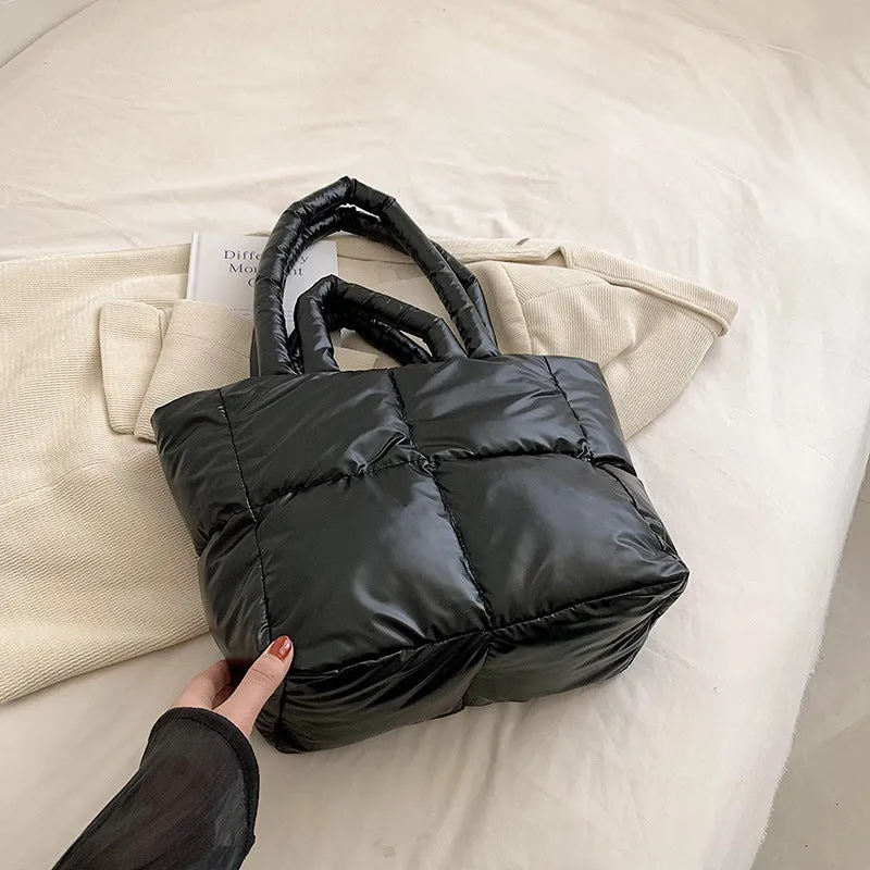 Large Capacity Female Summer Simple Texture Shoulder Bags