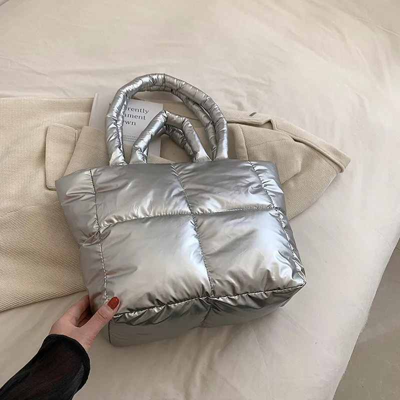 Large Capacity Female Summer Simple Texture Shoulder Bags