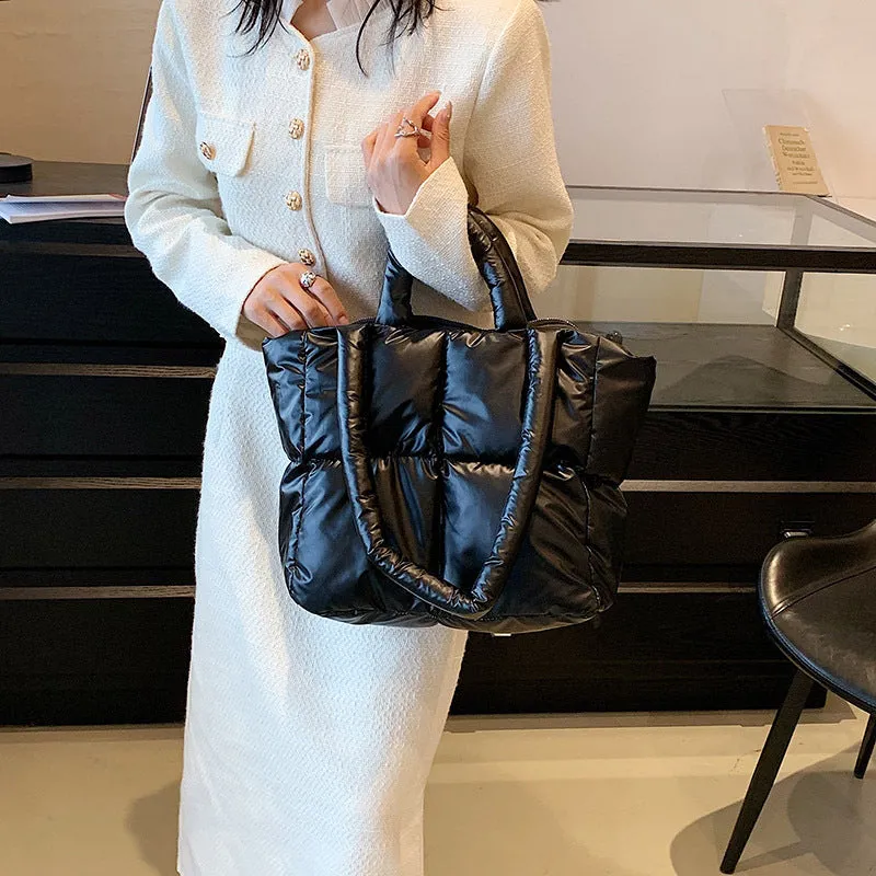 Large Capacity Female Summer Simple Texture Shoulder Bags