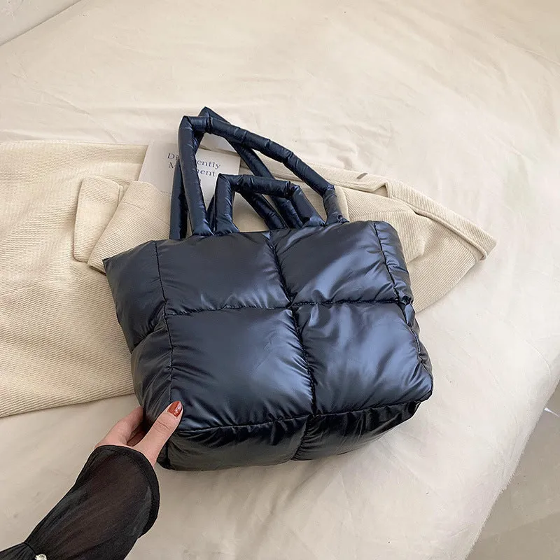 Large Capacity Female Summer Simple Texture Shoulder Bags