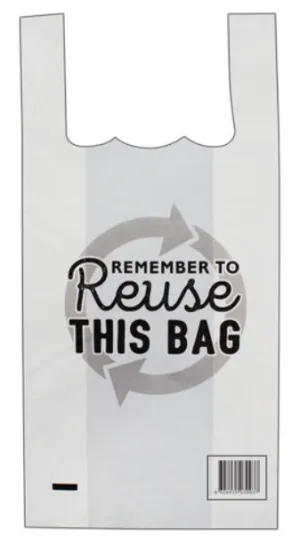 Large Reusable Bag - Slv 50 Box 500
