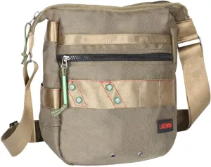 Larswon Vertical Messenger Bag, Crossbody Bag, Shoulder Bag Tablets Bag Satchel for Men Women Army Green