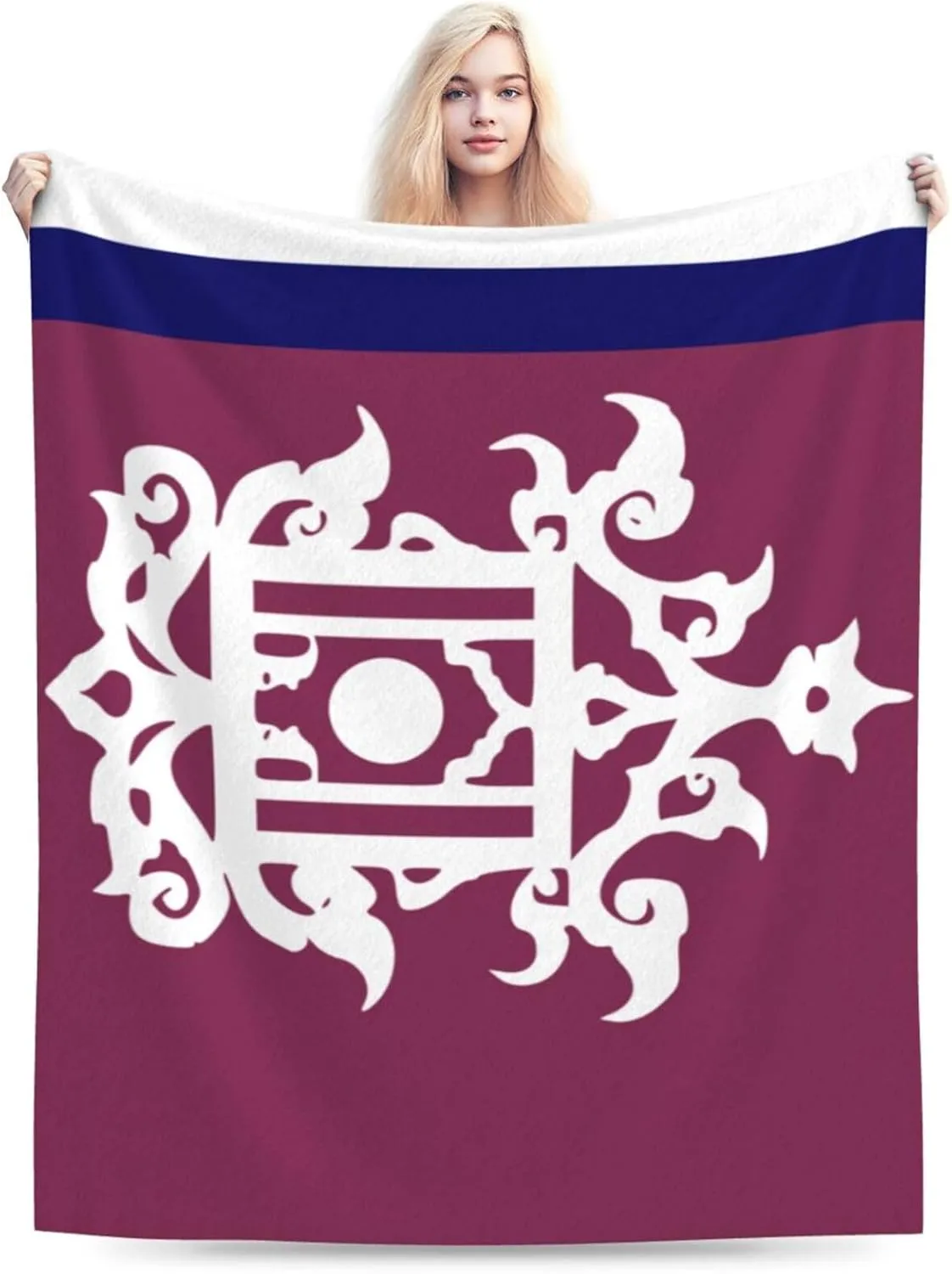 Late 19th Century Flag of Sulu Throw Blanket for Couch Bed Sofa Soft Comfortable Blanket 60"x50" Flannel Blankets & Throws