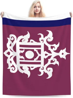 Late 19th Century Flag of Sulu Throw Blanket for Couch Bed Sofa Soft Comfortable Blanket 60"x50" Flannel Blankets & Throws