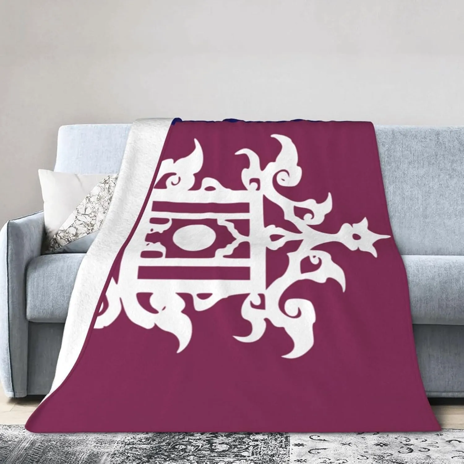 Late 19th Century Flag of Sulu Throw Blanket for Couch Bed Sofa Soft Comfortable Blanket 60"x50" Flannel Blankets & Throws