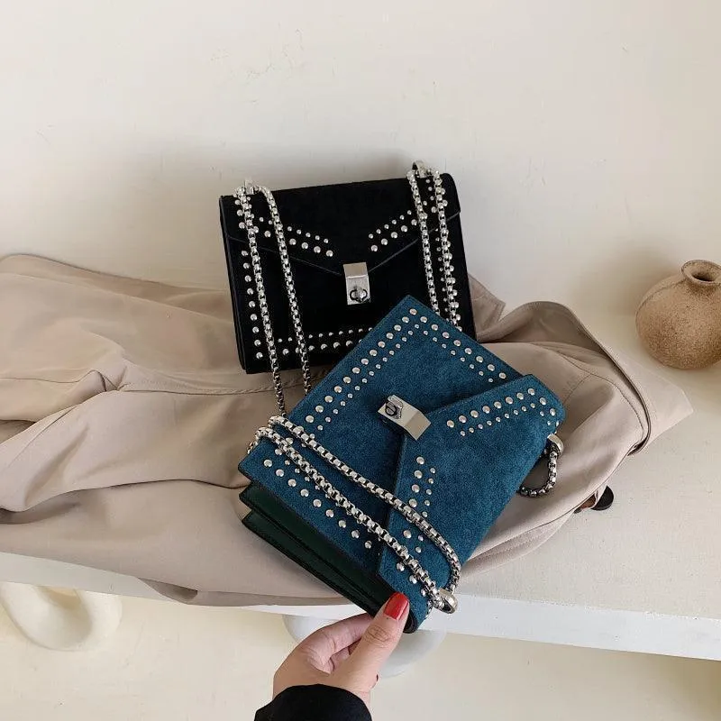Leather Scrub Small Shoulder Messenger Bag