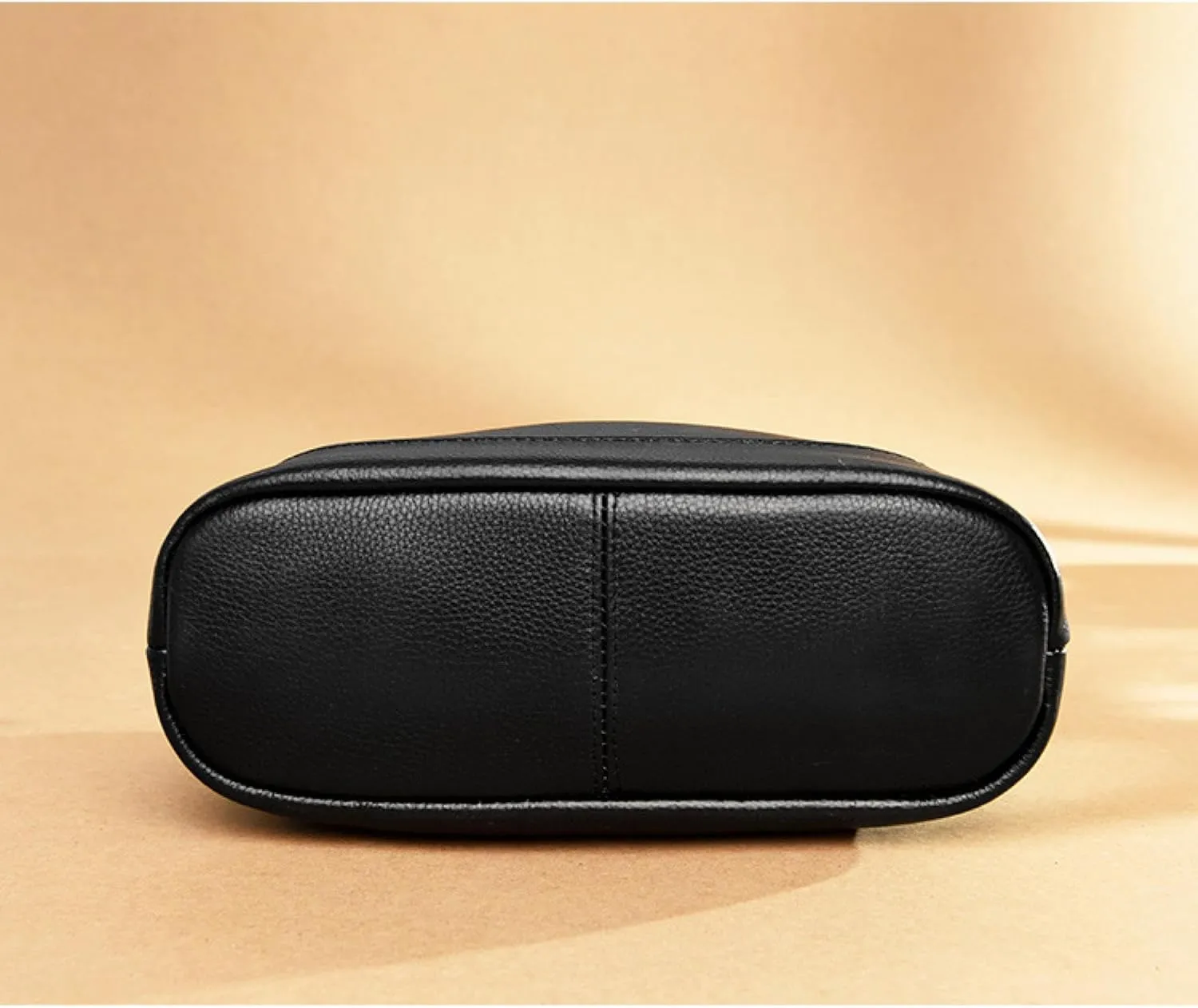 Leather Women's Bag, Multi-compartment Shoulder Bag, Solid Color, Top Layer Cowhide Crossbody Bag