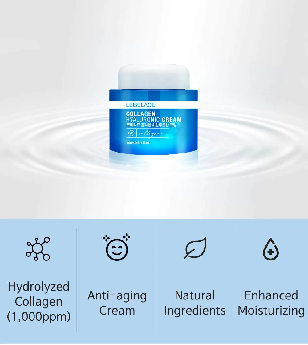 Lebelage Collagen Hyaluronic Cream 100ml_Korean Cosmetic