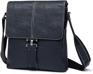 Leisure crossbody bag with leather vertical top layer cowhide shoulder bag