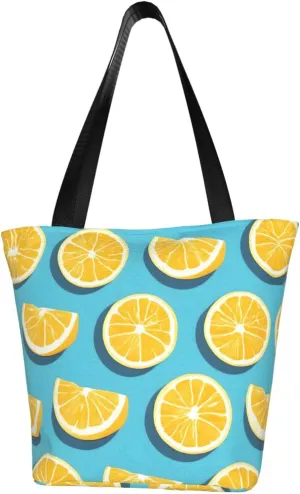 Lemon wedges Fashionable shoulder handbag, women's crossbody shoulder bag, suitable for weekend travel shopping shoulder bag