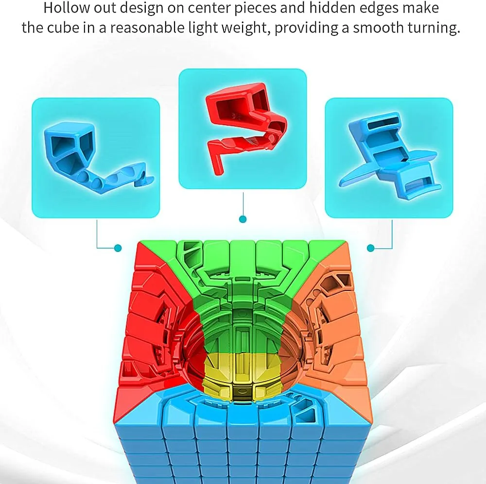 LiangCuber Moyu Meilong Speed Cube 7x7 Stickerless Meilong Puzzle Cube Education Toys Magic Cubes