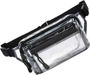 LIFKOME Convenient Transparent Waist Bag for Sports Multi Functional Fanny Pack for Running Hiking and Outdoor Activities Accessory for Travel and Everyday Use