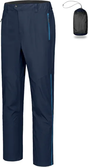 Little Donkey Andy Men's Rain Pants Waterproof Lightweight Overpants Windproof Outdoor Pants for Hiking, Golf, Fishing