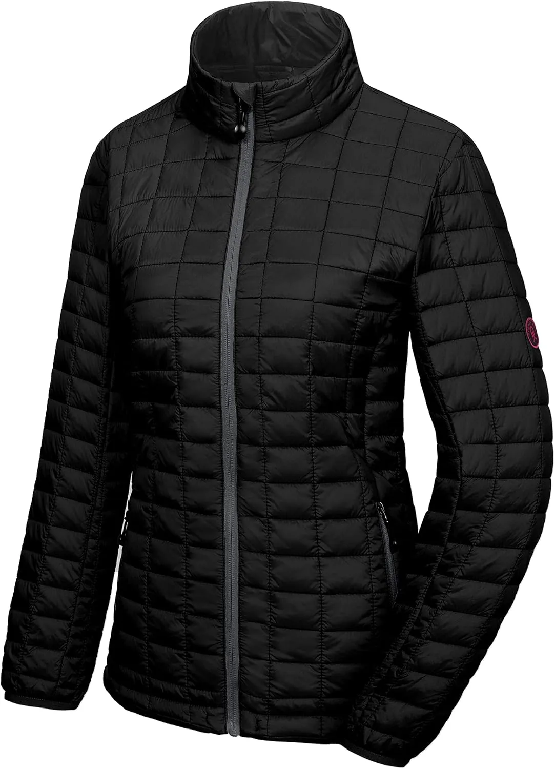 Little Donkey Andy Women's Puffer Jacket, Lightweight Warm Hiking Jacket with Post-Consumer Synthetic Insulation