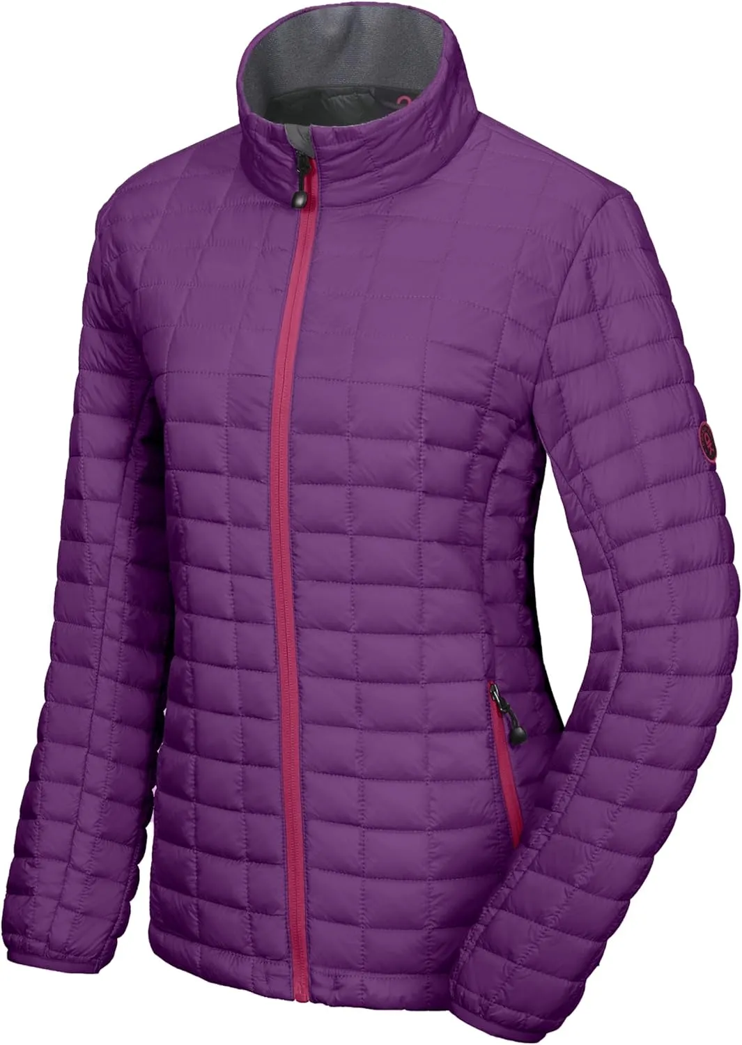 Little Donkey Andy Women's Puffer Jacket, Lightweight Warm Hiking Jacket with Post-Consumer Synthetic Insulation