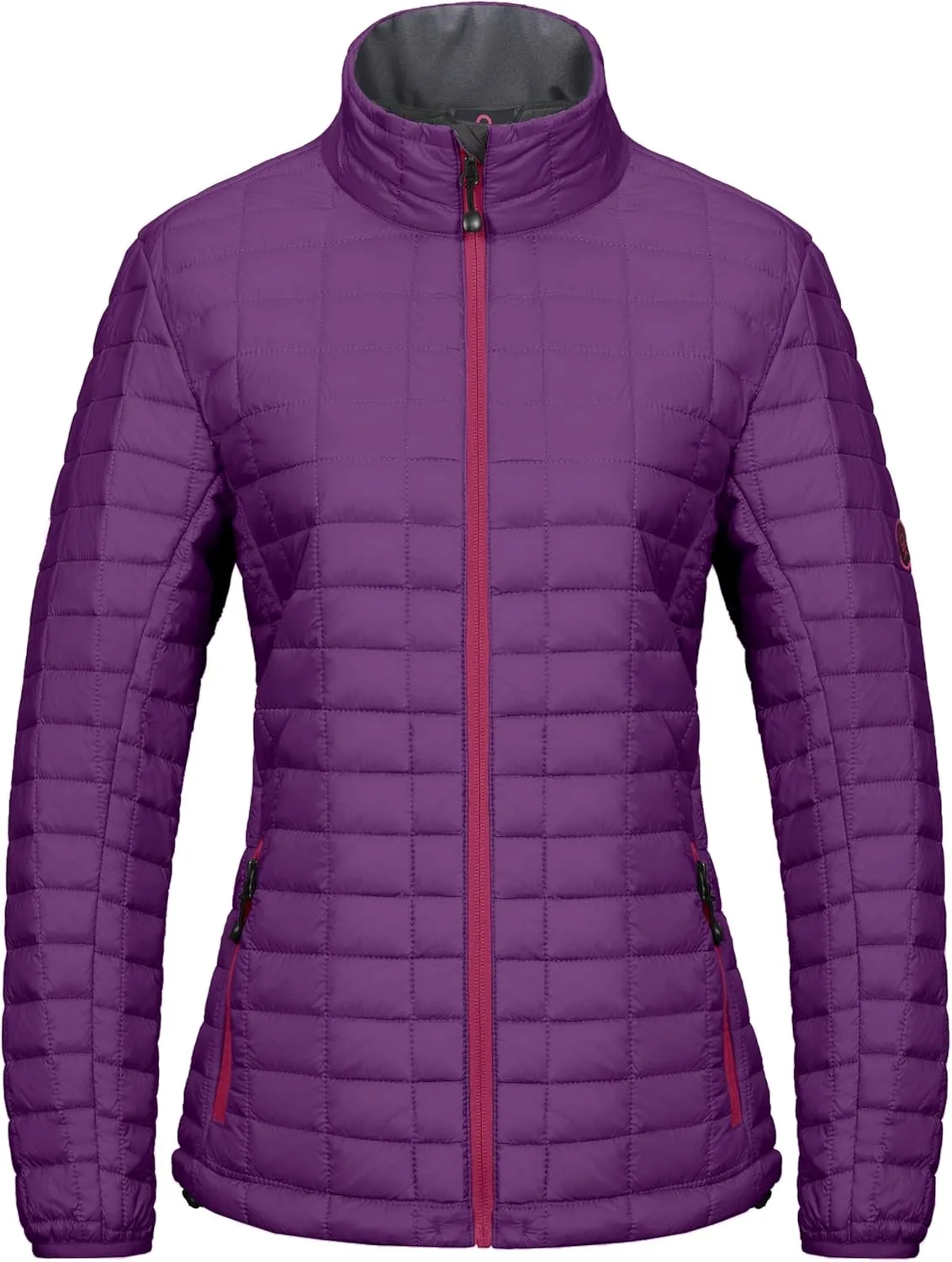 Little Donkey Andy Women's Puffer Jacket, Lightweight Warm Hiking Jacket with Post-Consumer Synthetic Insulation