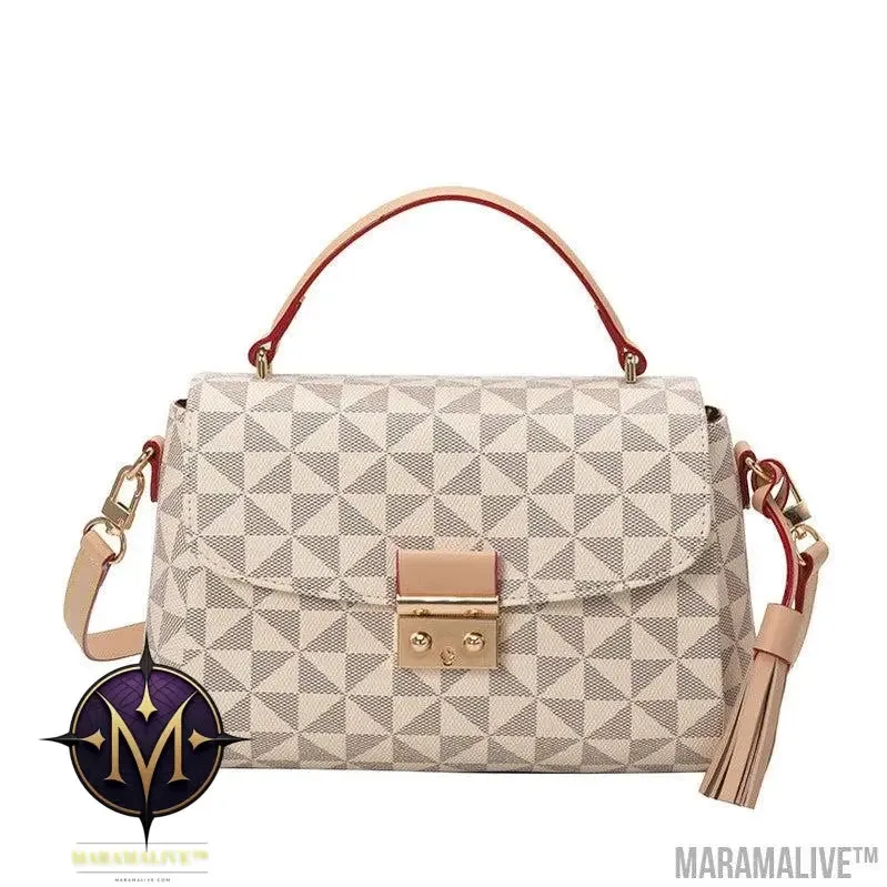 Lock Messenger Bag Simple Versatile One Shoulder Diagonal