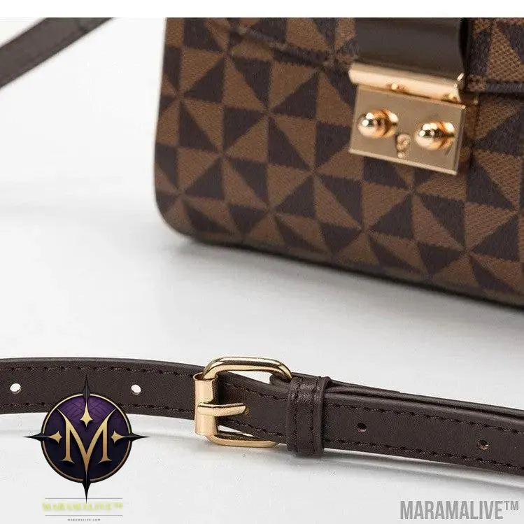 Lock Messenger Bag Simple Versatile One Shoulder Diagonal