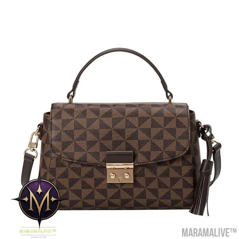 Lock Messenger Bag Simple Versatile One Shoulder Diagonal