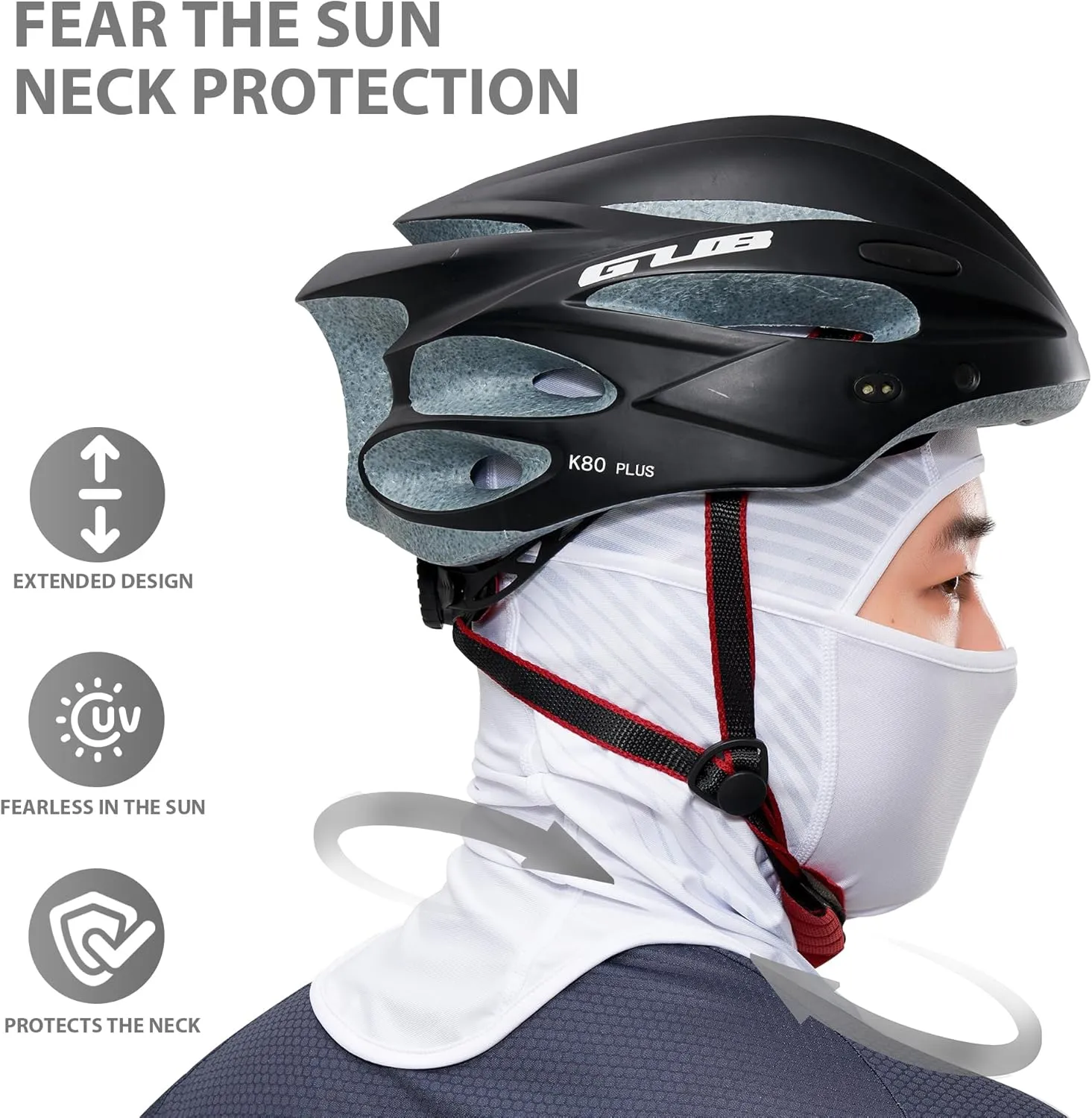 LONGLONG Balaclava Face Mask- 2 Pcs Sun Protection Mask Dustproof, Breathable Summer Full Face Cover for Motorcycle, Cycling