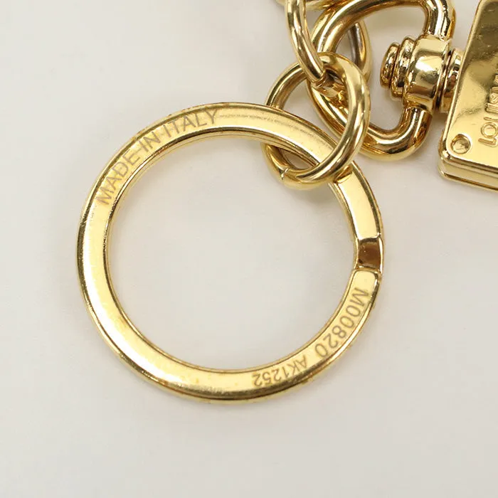 LOUIS VUITTON M00820 charm Portocle LV Lively Bag charm metal Blue Gold(Back=Pink)