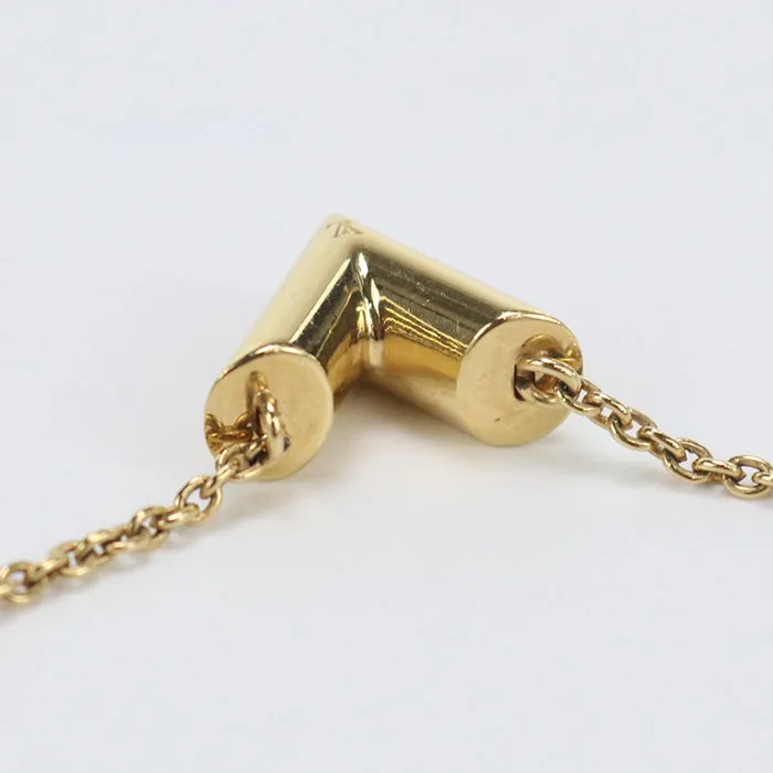 LOUIS VUITTON M61083 Necklace ・ Essential V Necklace metal gold Women