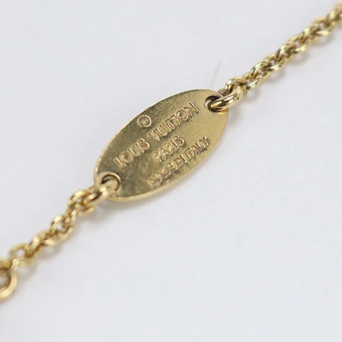 LOUIS VUITTON M61083 Necklace ・ Essential V Necklace metal gold Women