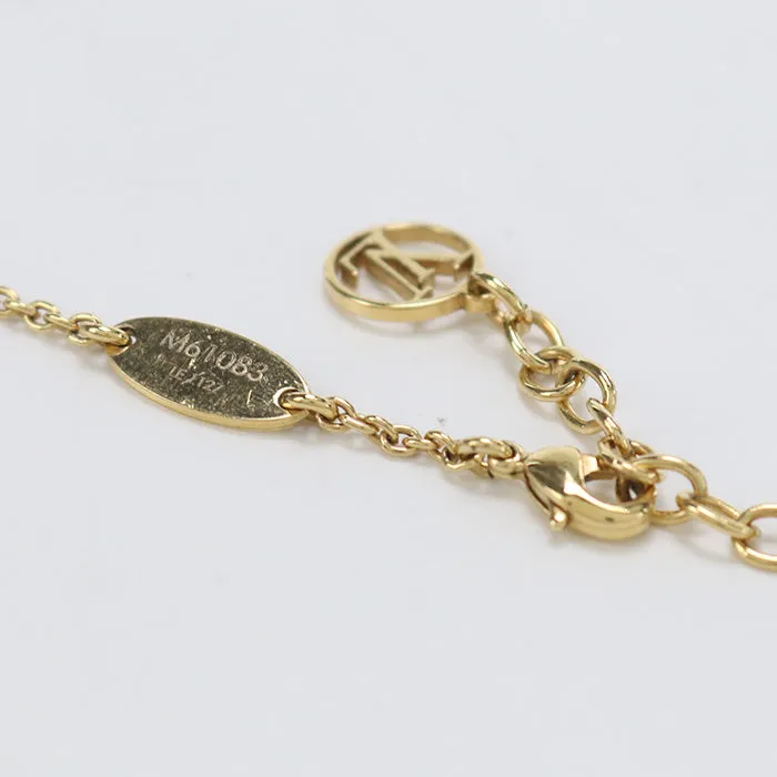 LOUIS VUITTON M61083 Necklace ・ Essential V Necklace metal gold Women